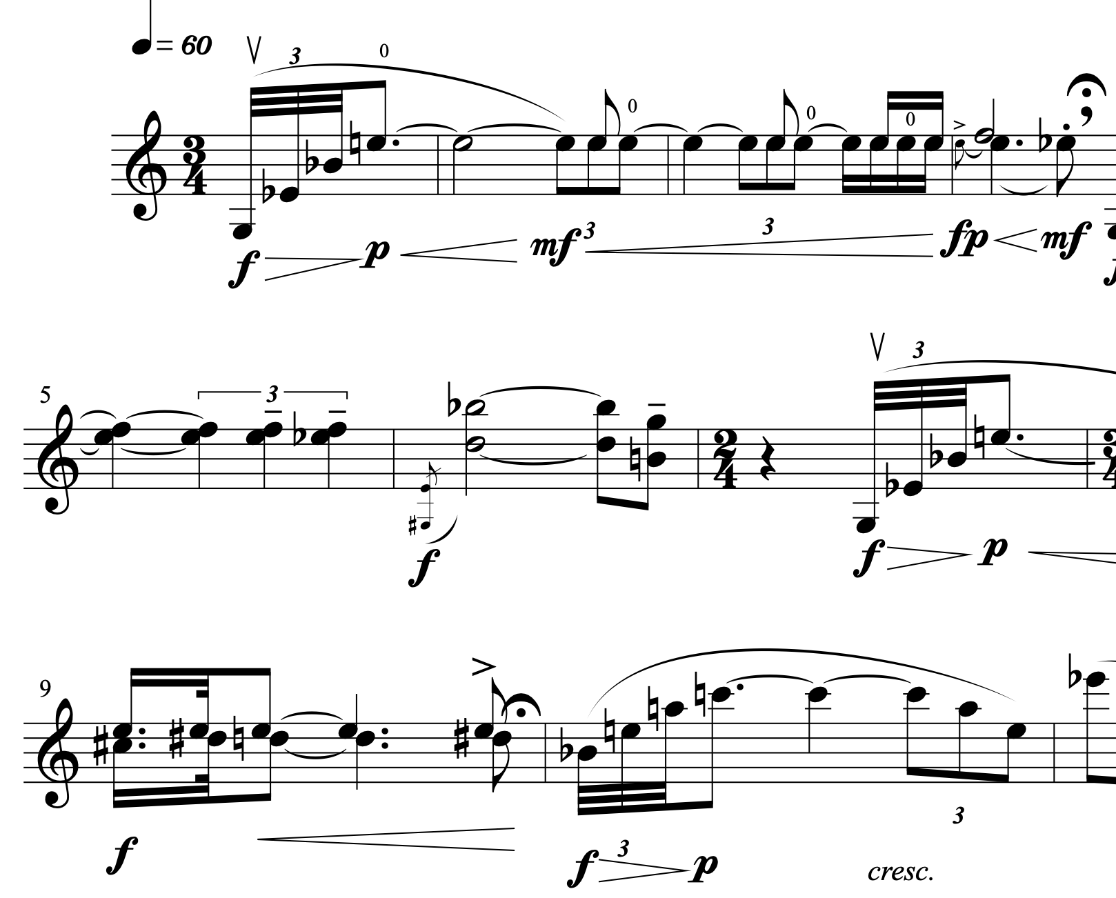 Capriccio for Violin Solo